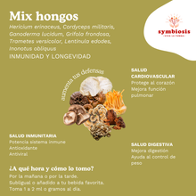 Cargar imagen en el visor de la galería, Mix de Hongos Funcionales 50ml – Defensa Total e Inmunidad - Symbiosis