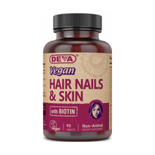 Cargar imagen en el visor de la galería, Suplemento para cabello, uñas y piel 90 tabletas- DEVA Nutrition
