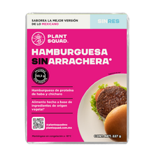 Cargar imagen en el visor de la galería, Hamburguesa sin arrachera 227 g - Plant Squad