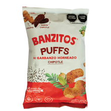 Cargar imagen en el visor de la galería, Banzitos Puffs de Garbanzo Horneado 130g - Sabor Chipotle - Banzitos