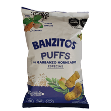 Cargar imagen en el visor de la galería, Banzitos Puffs de Garbanzo Horneado 130g – Sabor Especias - Banzitos