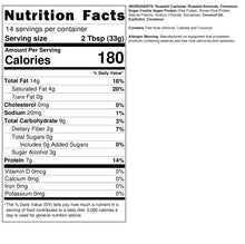 Cargar imagen en el visor de la galería, Cinnamon Sugar Cookie – Crema Vegana de Almendra y Nuez de la India 454g - Fit Butters