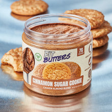 Cargar imagen en el visor de la galería, Cinnamon Sugar Cookie – Crema Vegana de Almendra y Nuez de la India 454g - Fit Butters