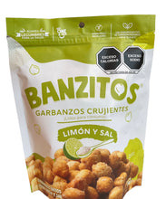 Cargar imagen en el visor de la galería, Crujientes de Garbanzo 110g – Sabor Limón y Sal - Banzitos
