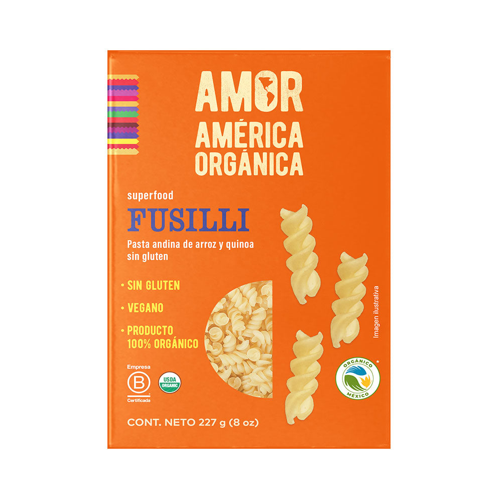 Pasta andina fusilli 227g- Amor América Orgánica