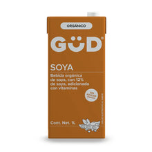 Cargar imagen en el visor de la galería, Leche de soya orgánica sin azúcar 1 litro - GUD