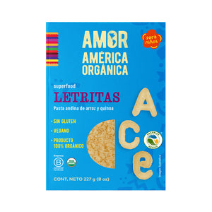 Pasta andina letritas 227g- Amor América Orgánica