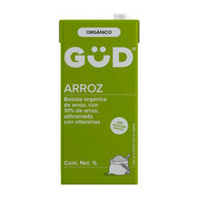 Cargar imagen en el visor de la galería, Leche Orgánica Arroz Sin Azúcar 1 Litro -GUD
