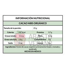 Cargar imagen en el visor de la galería, Cacao Nibs Orgánicos