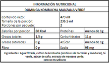 Cargar imagen en el visor de la galería, Kombucha Manzana Verde - Dominga