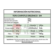 Cargar imagen en el visor de la galería, Tofu Chipotle Orgánico 200g- Sano Mundo