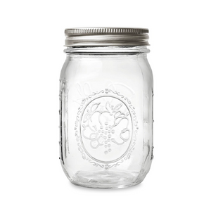 Frasco Mason Jar de 16 onzas (473ml) Boca Regular