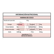 Cargar imagen en el visor de la galería, Harina de Coco Orgánica