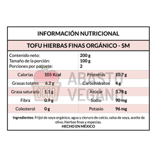 Cargar imagen en el visor de la galería, Tofu Hierbas Finas Orgánico 200g- Sano Mundo