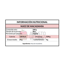 Cargar imagen en el visor de la galería, Nuez de Macadamia