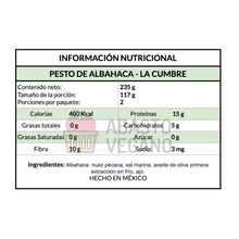 Cargar imagen en el visor de la galería, Pesto de Albahaca 235g - La Cumbre