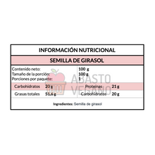 Cargar imagen en el visor de la galería, Semilla de Girasol sin Cáscara