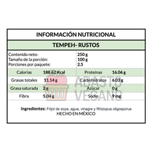 Cargar imagen en el visor de la galería, Tempeh 250 g - Rusto's
