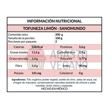 Cargar imagen en el visor de la galería, Tofuneza (Mayonesa Vegana) Sabor Limón 200g