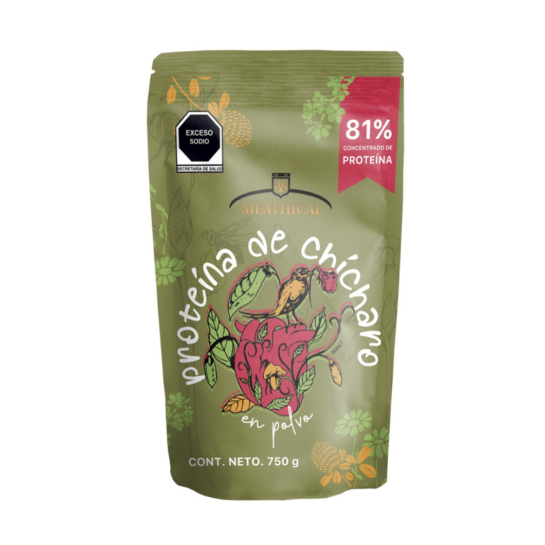 Proteína de chícharo en polvo 750 g - Meathical