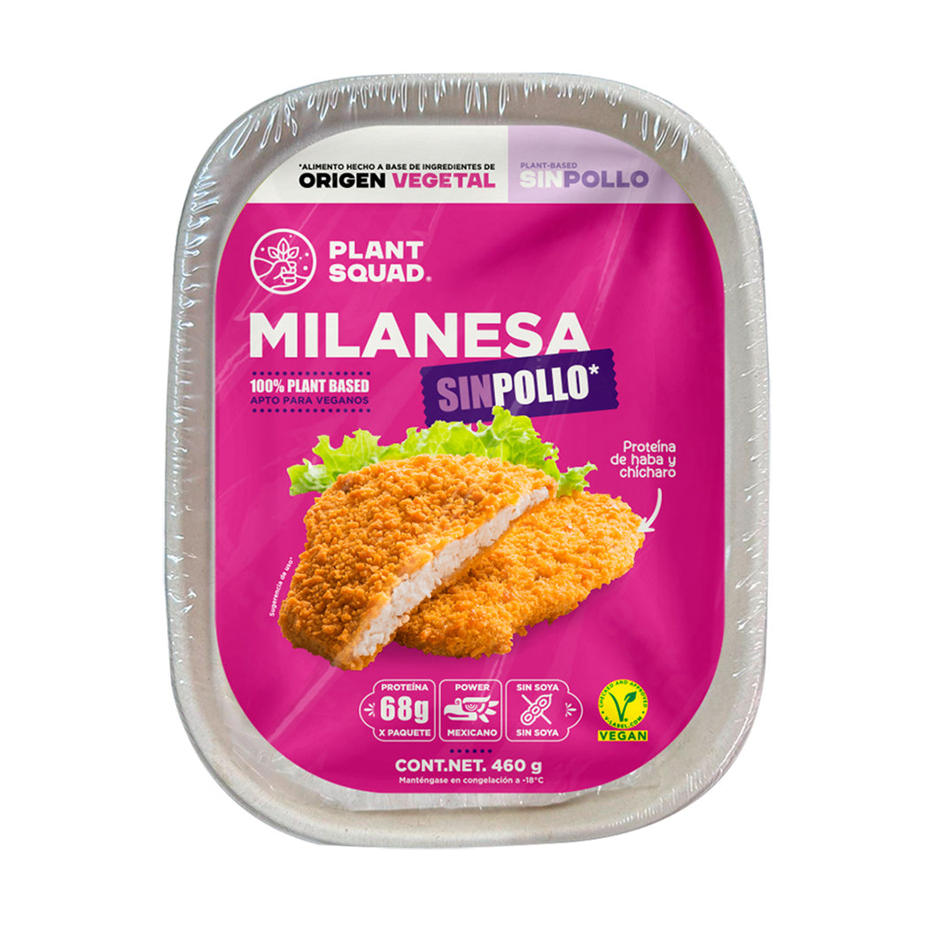 Milanesa sin pollo 460g - Plant Squad