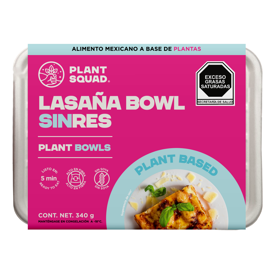 Lasaña bowl sinres 340g - Plant Squad