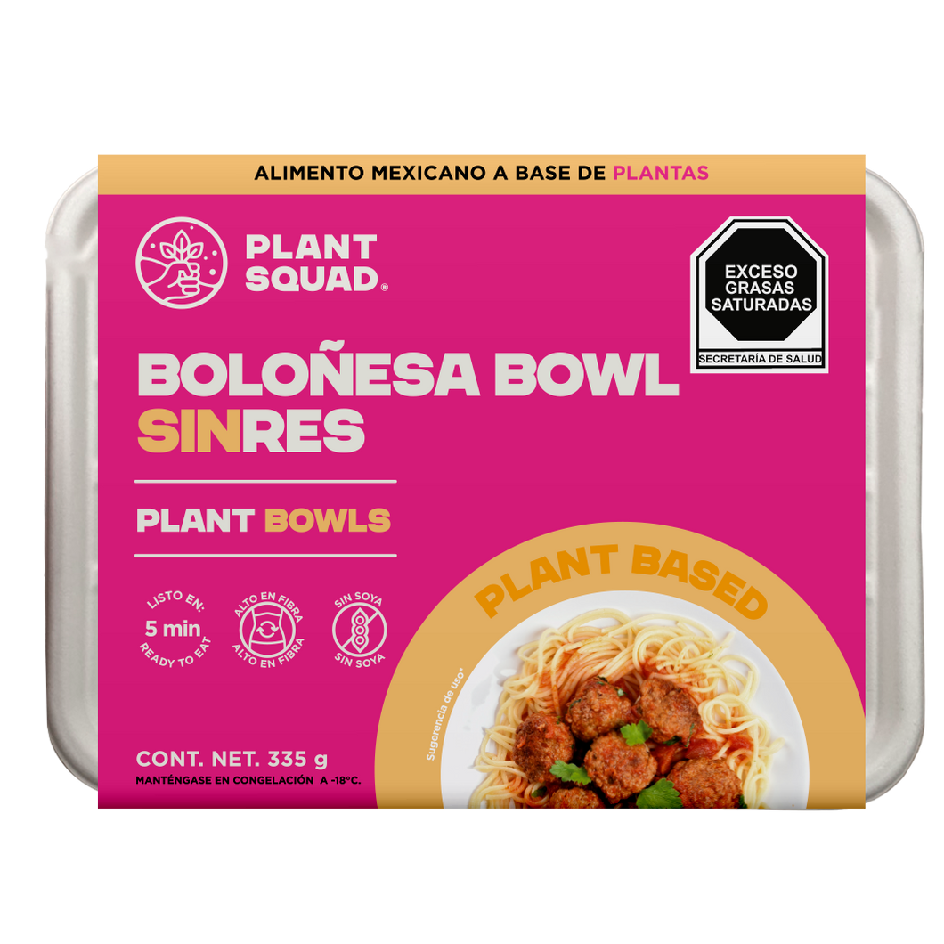 Boloñesa bowl sinres 335g - Plant Squad