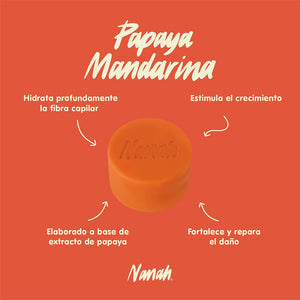 Acondicionador de papaya mandarina 80g -NANAH