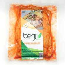 Cargar imagen en el visor de la galería, Bistec Adobado Vegano 400 g - Benji Vegan Gourmet
