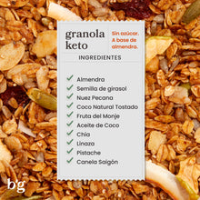 Cargar imagen en el visor de la galería, Granola Keto 340 g - B&#39;graan
