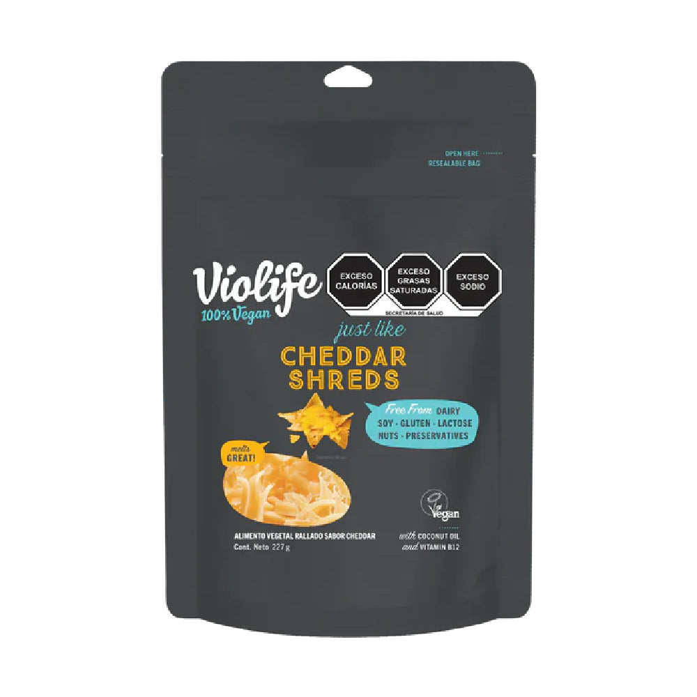 Queso tipo cheddar shreds 227g - Violife