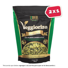 Cargar imagen en el visor de la galería, Chorizo Verde Gourmet de Semillas 250g- Veggiorizo
