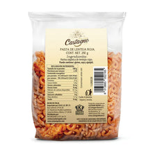 Cargar imagen en el visor de la galería, Codito de lenteja roja orgánica, sin gluten 500g- Castagno
