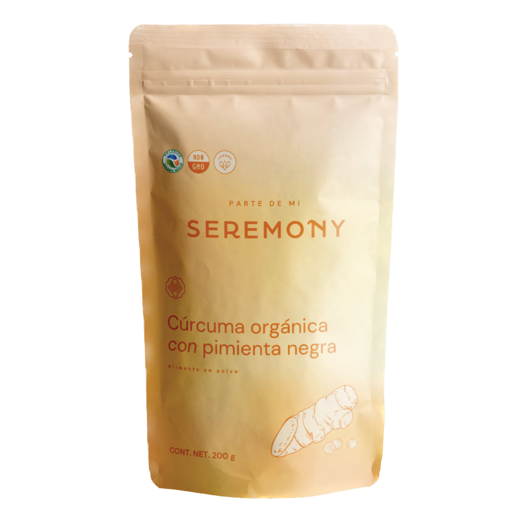 Cúrcuma Orgánica con Pimienta Negra 200 g - SEREMONY