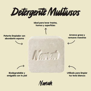 Detergente sólido multisusos 250g -NANAH