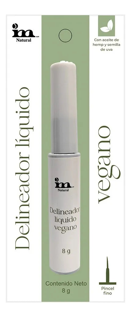 Delineador Fino Líquido Negro Intenso 8 ml -Im Natural