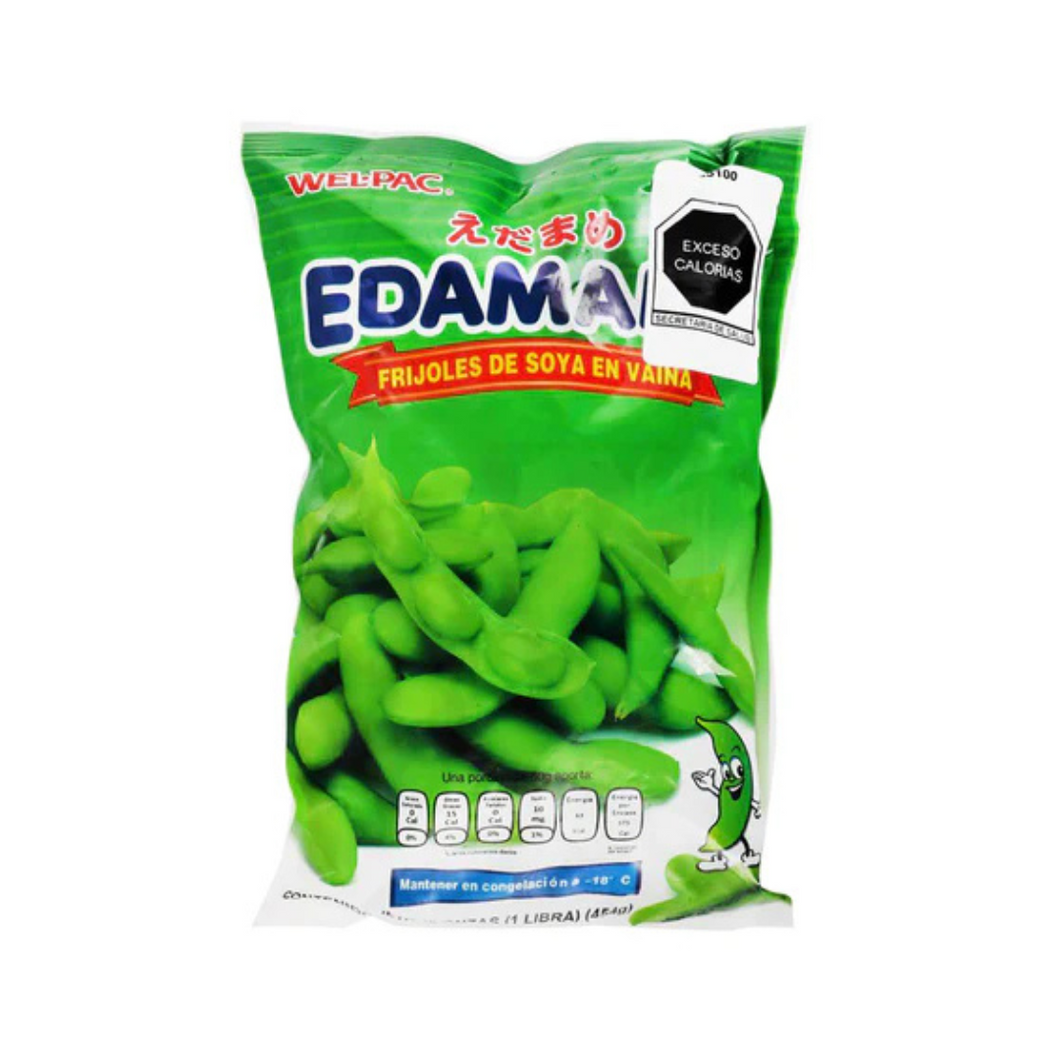 Edamames con vaina 454g- Welpac