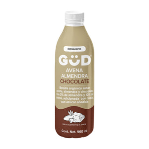 Bebida Orgánica de Avena y Almendra con Chocolate 960 ml - GUD