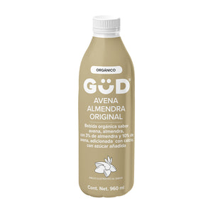 Bebida Orgánica de Avena y Almendra Sin Azúcar Añadida 960 ml - GUD