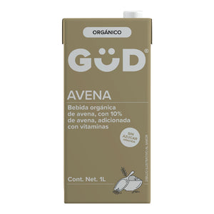 Leche De Avena Orgánica Sin Azúcar 1 litro - GUD