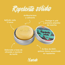 Cargar imagen en el visor de la galería, Repelente sólido 80g -NANAH
