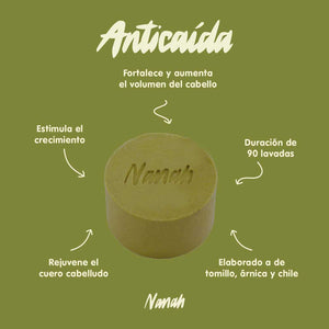 Shampoo anticaída - cabello delgado 100g - NANAH