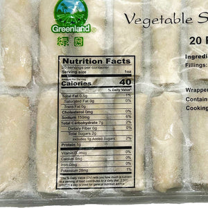 Rollos primavera de vegetales 20 pzs- Greenland