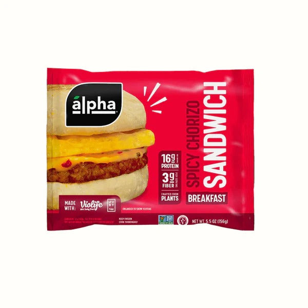 Spicy Chorizo Sandwich 156g - Alpha Foods