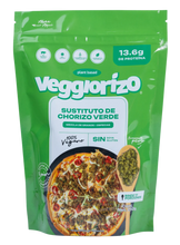 Cargar imagen en el visor de la galería, Chorizo Verde Gourmet de Semillas 250g- Veggiorizo
