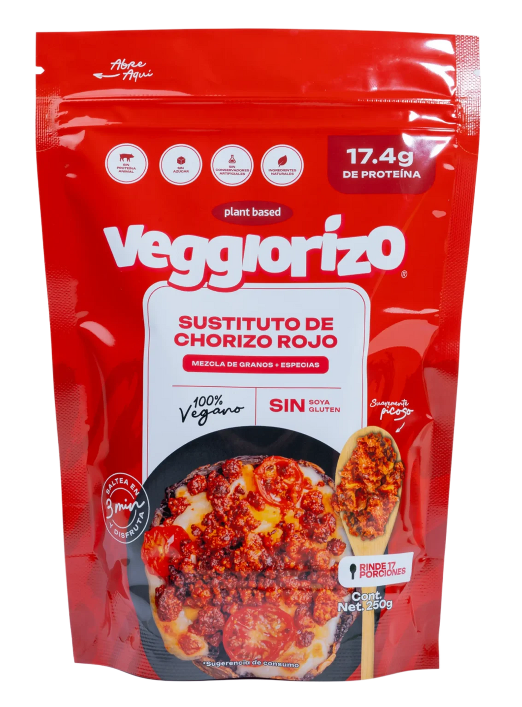Chorizo gourmet de semillas 250g- Veggiorizo