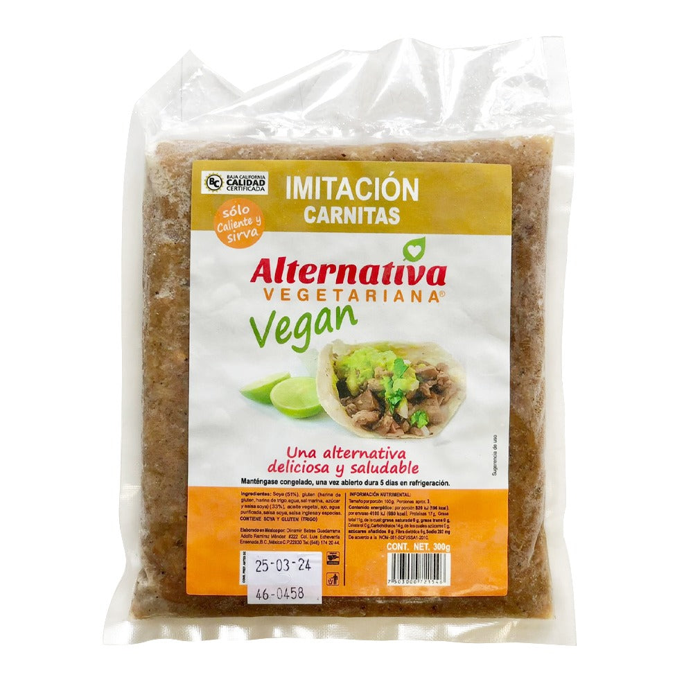 Imitación Carnitas 300 gr - Alternativa Vegetariana – Abasto Vegano