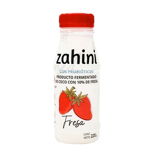 Yogurt bebible de coco sabor fresa 220g- Zahini