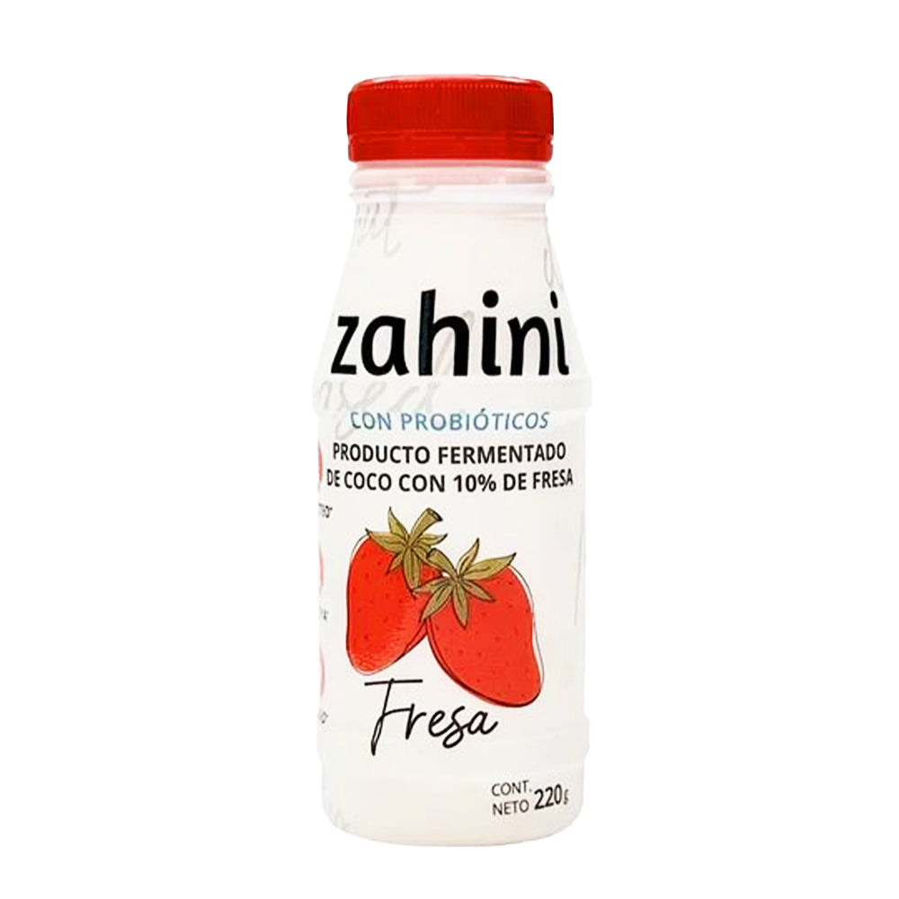 Yogurt bebible de coco sabor fresa 220g- Zahini