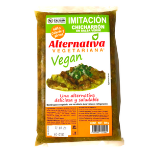 Imitación Chicharrón en salsa verde 500 gr - Alternativa Vegetariana